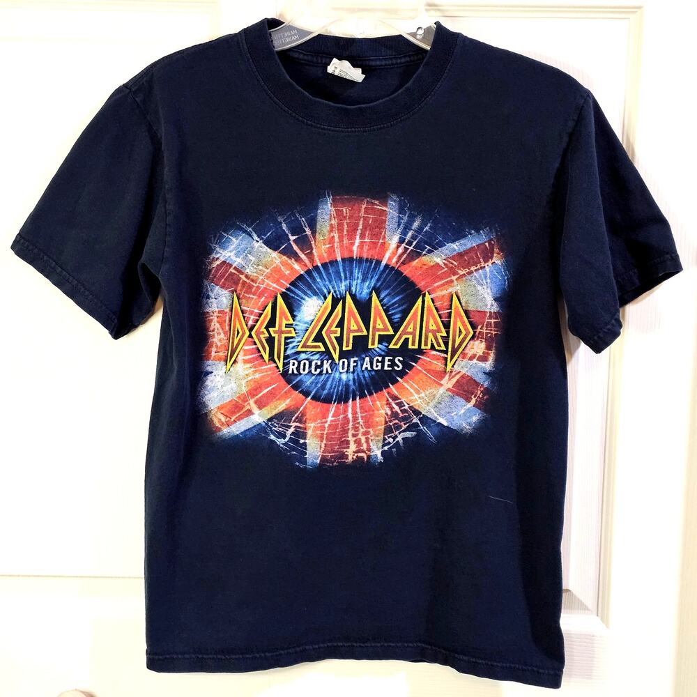 Def Leppard T-Shirt Mens XL Rock Of Ages Tour 2005 Punk Retro 80s Vintage Tee